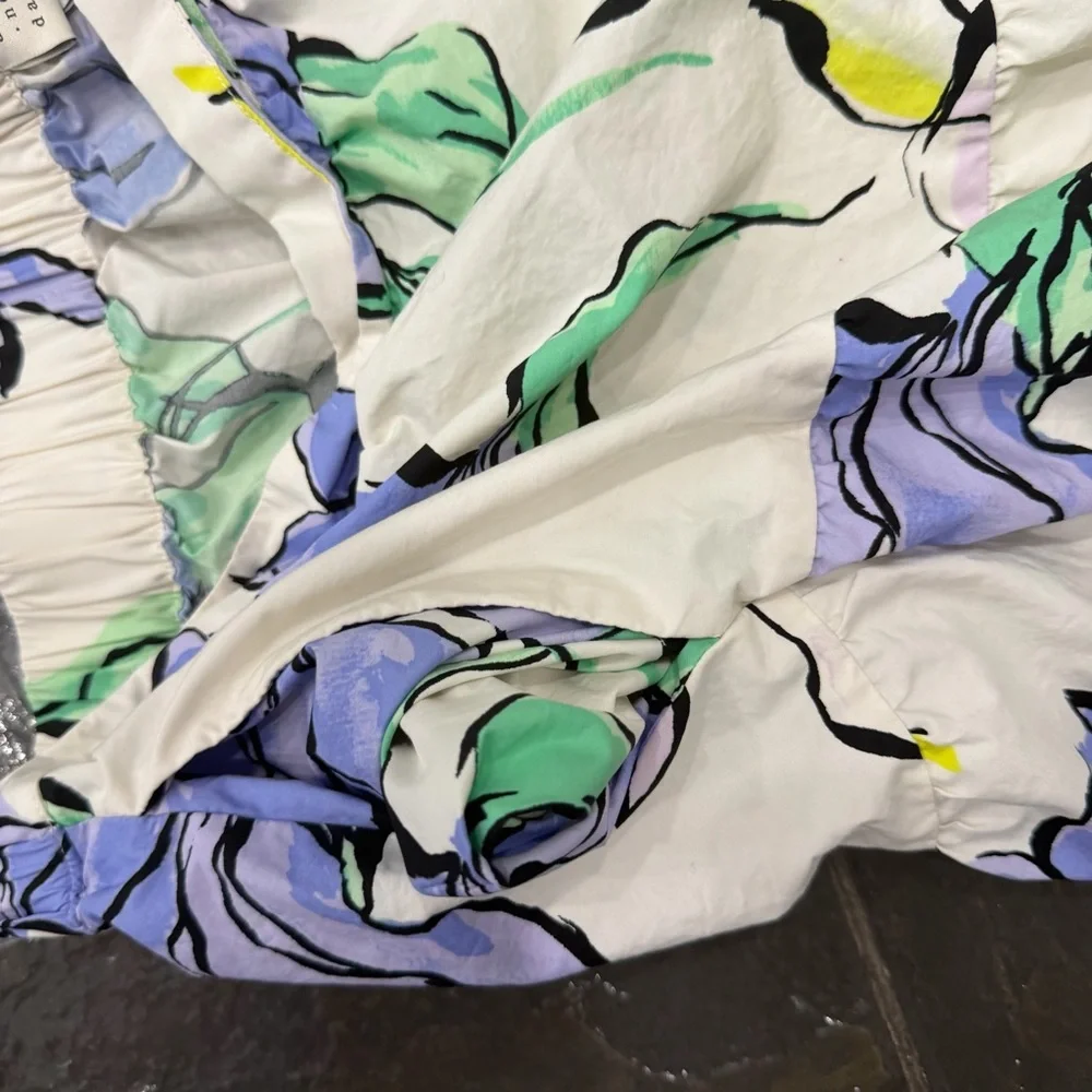 A New Day Floral Tiered Skirt Size 2X Viral Cottagecore Aesthetic Flowy Midi - Picture 4 of 7